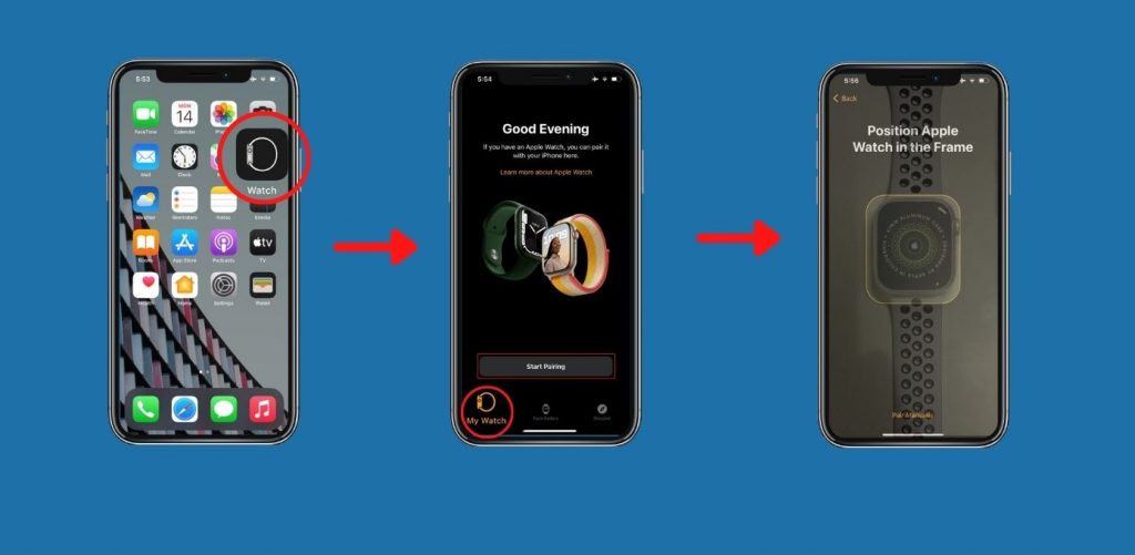 Connecting iPhone with Apple watch 7
