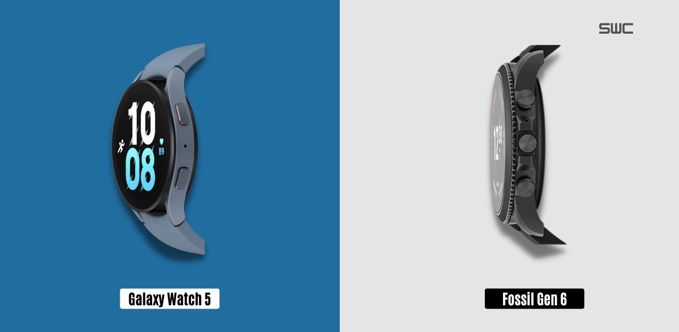 Galaxy Watch 5 vs Fossil Gen 6 Comparison SmartwatchCrunch