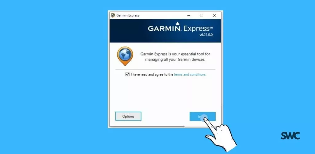 Install the Garmin Express application