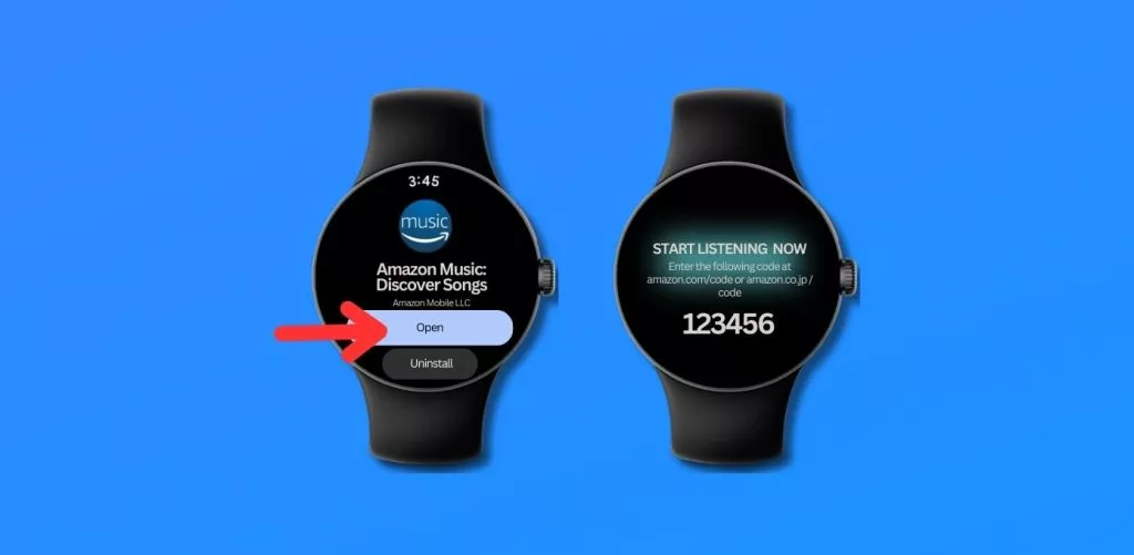 configuring the amazon music app with pixel watch