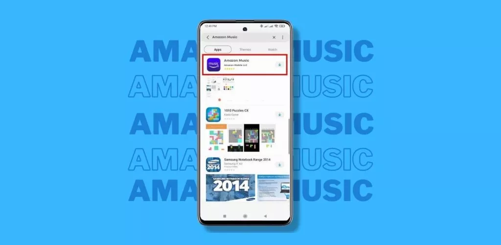 Installing the amazon music app on Galaxy watch 5