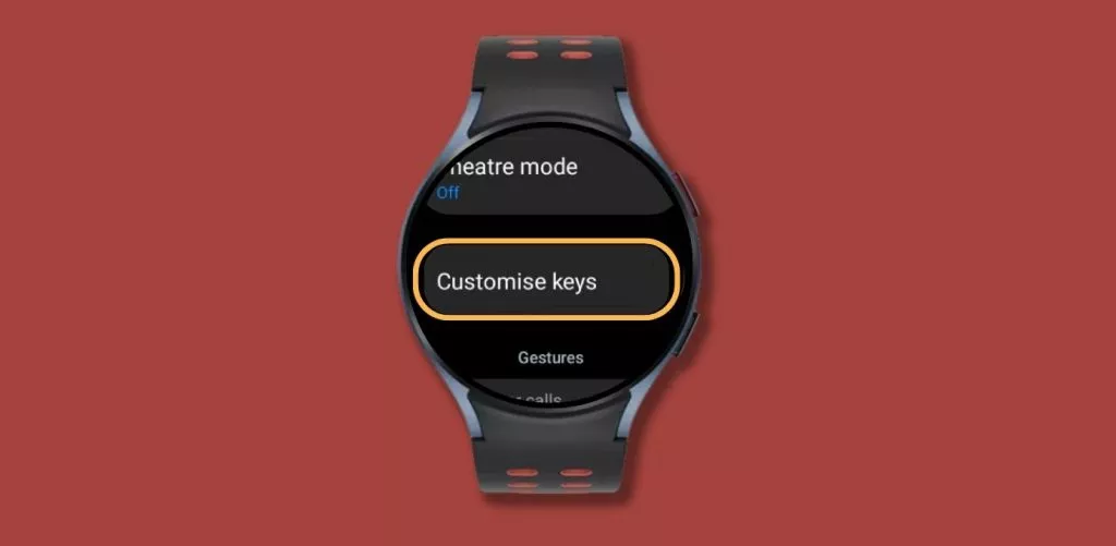 Custimazing the buttons on galaxy watch 5