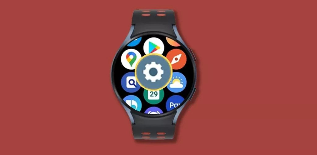 settings app on galaxy watch 5 home screen