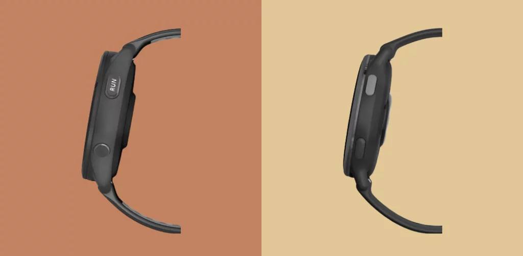 Garmin vivoactive and foreunner 265 thickness diffrence